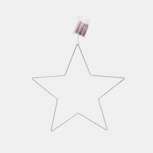 Estrela de natal em metal ALICE 30cm