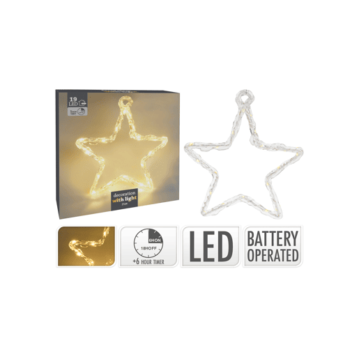 Estrela de natal LED CLARK 23cm