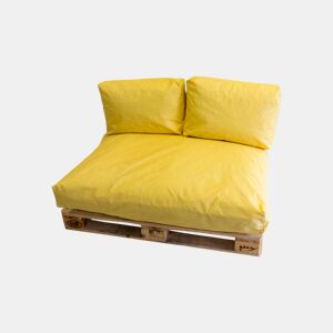 Conjunto de 3 almofadas para palete COZY em amarelo