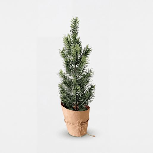 Planta de natal pinho verde KONCE papel e corda