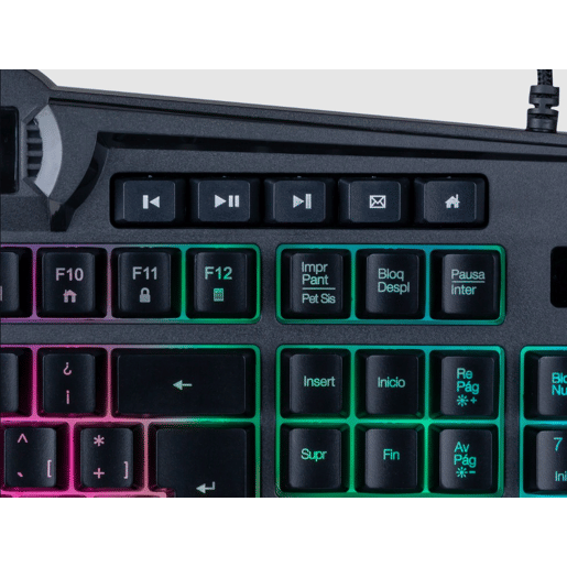 Teclado gaming PCCL-210ES cor preta Teclado gaming PCCL-210ES cor preta