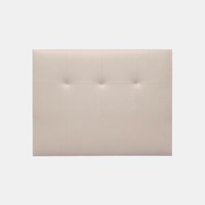 Cabeceira ATHENAS pele sintética bege 145x120cm