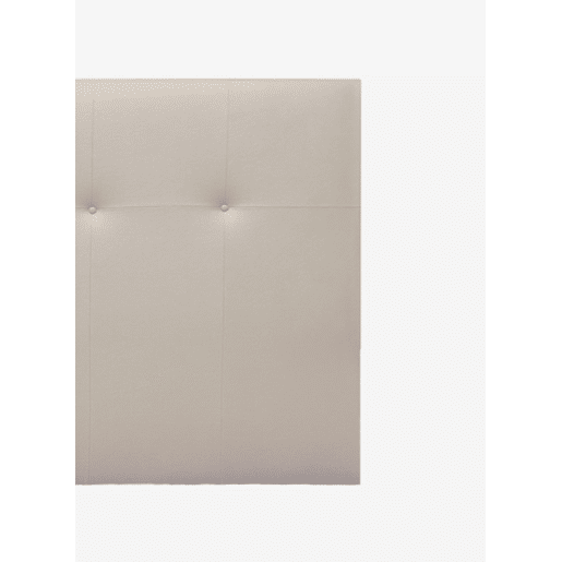 Cabeceira ATHENAS pele sintética bege 145x120cm