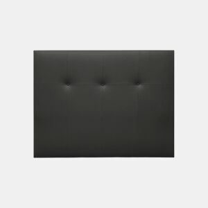 Cabeceira ATHENAS pele sintética preto 145x120cm