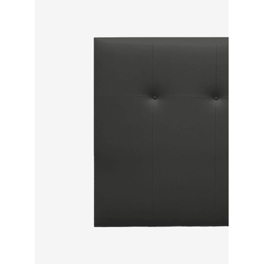 Cabeceira ATHENAS pele sintética preto 145x120cm