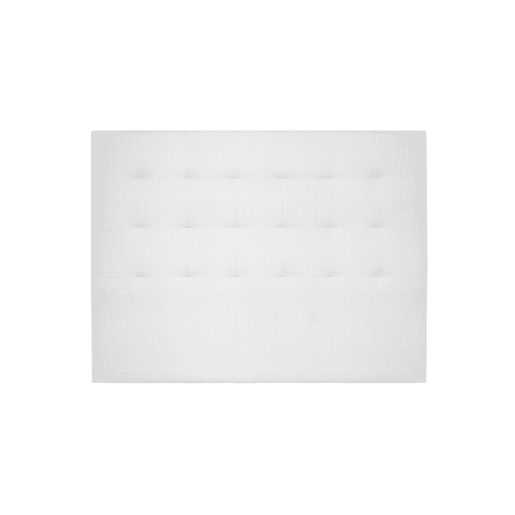 Cabeceira CASCAIS pele sintética branco 160x120cm