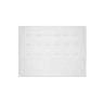 Cabeceira CASCAIS pele sintética branco 160x120cm