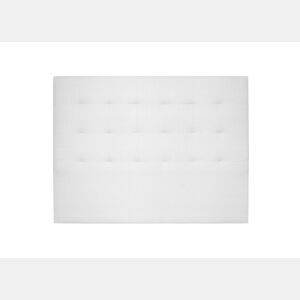 Cabeceira CASCAIS pele sintética branco 160x120cm