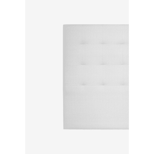 Cabeceira CASCAIS pele sintética branco 160x120cm