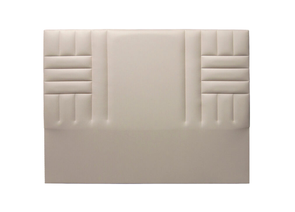 Cabecero KANSAS piel sintética beige 160x120cm