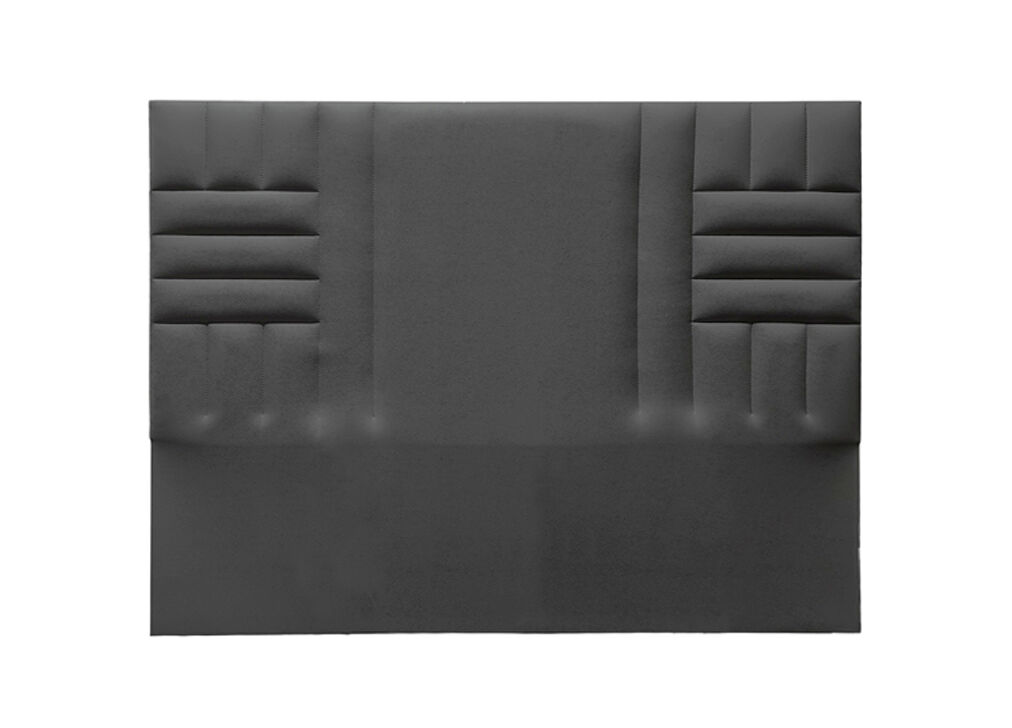 Cabecero KANSAS tela gris oscuro 160x120cm