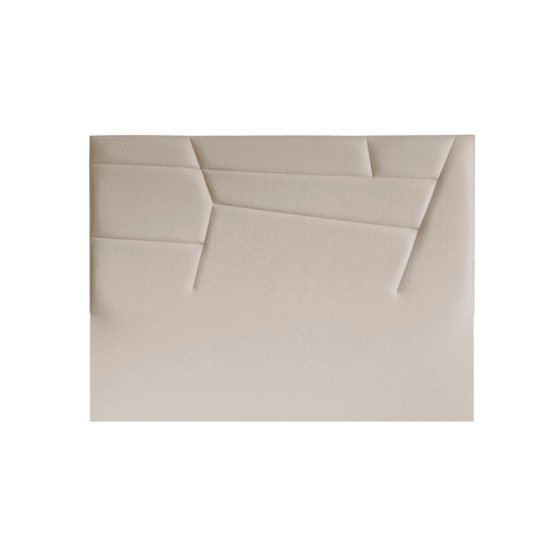 Cabeceira MINNESOTA pele sintética creme 160x120cm
