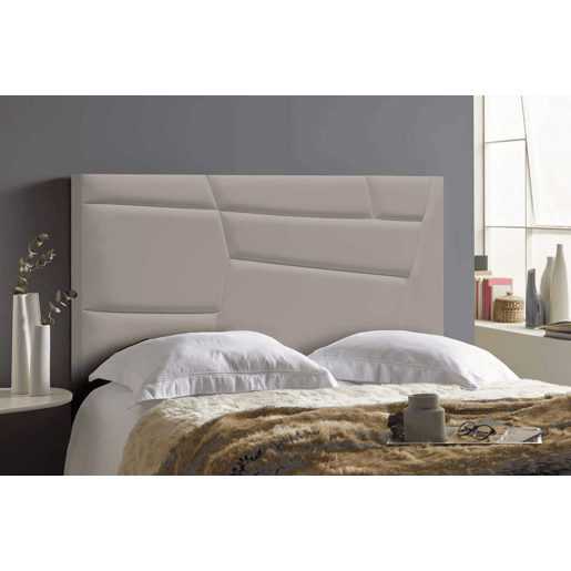Cabeceira MINNESOTA pele sintética creme 160x120cm
