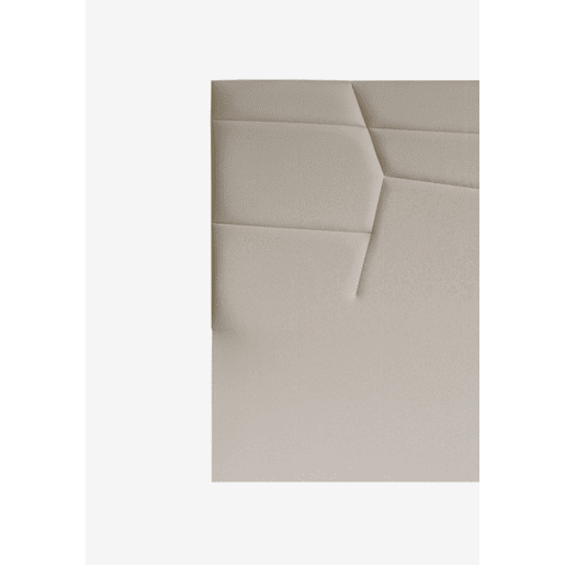 Cabeceira MINNESOTA pele sintética creme 160x120cm