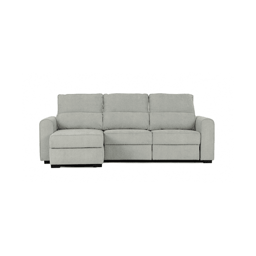 Chaise longue com cama CONNOR esquerda 3 lugares cinza Chaise longue com cama CONNOR esquerda 3 lugares cinza