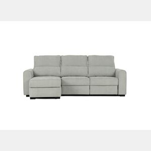 Chaise longue com cama CONNOR esquerda 3 lugares cinza