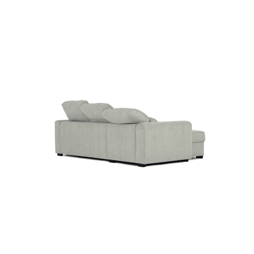 Chaise longue com cama CONNOR esquerda 3 lugares cinza Chaise longue com cama CONNOR esquerda 3 lugares cinza
