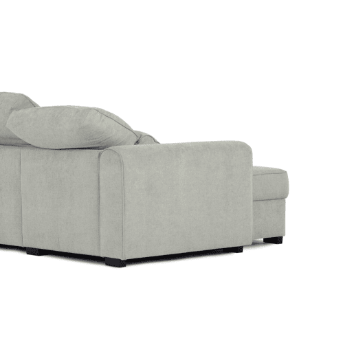 Chaise longue com cama CONNOR esquerda 3 lugares cinza Chaise longue com cama CONNOR esquerda 3 lugares cinza