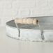Bandeja metal gris SILVIA 34cm Bandeja metal gris SILVIA 34cm Gris