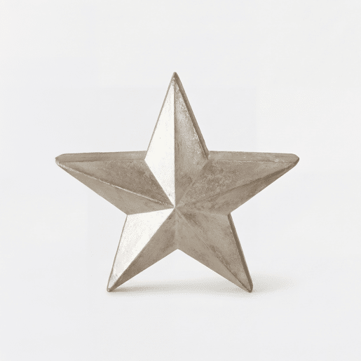 Figura de natal prateada ESTRELLA ELIOS
