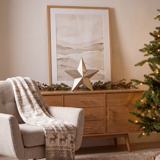 Figura de natal prateada ESTRELLA ELIOS