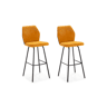 Conjunto de 2 bancos altos PAUL mostarda