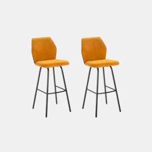 Conjunto de 2 bancos altos PAUL mostarda
