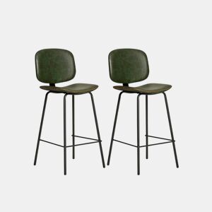 Conjunto de 2 bancos altos DECO verde