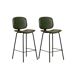 Pack de 2 taburetes altos DECO verde Pack de 2 taburetes altos DECO verde Verde