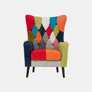 Cadeirão CIRCO com estampa patchwork