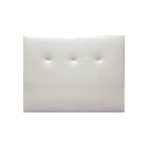 Cabeceira ATHENAS pele sintética branco 145x120cm
