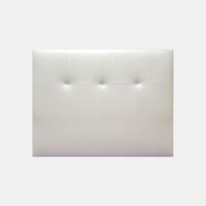 Cabeceira ATHENAS pele sintética branco 145x120cm