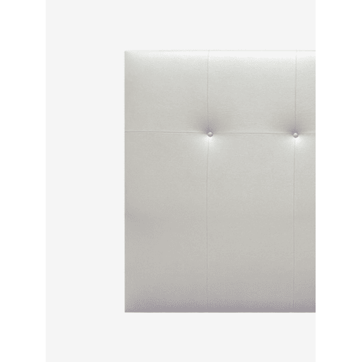 Cabeceira ATHENAS pele sintética branco 145x120cm