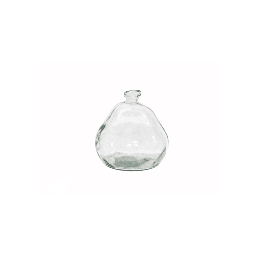 Garrafa de vidro decorativa SARA 17x17x18cm