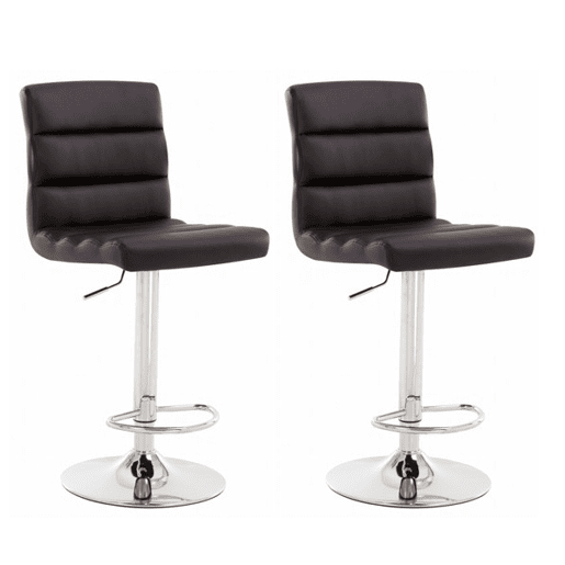 Conjunto de 2 bancos ajustáveis PALM preto