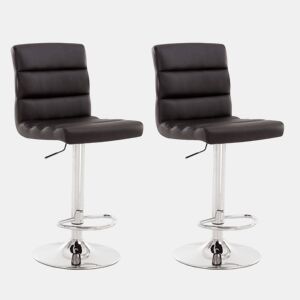 Conjunto de 2 bancos ajustáveis PALM preto