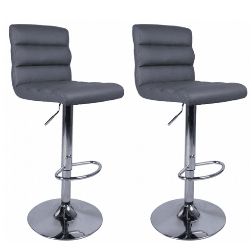 Conjunto de 2 bancos ajustáveis PALM cinza escuro