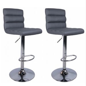 Conjunto de 2 bancos ajustáveis PALM cinza escuro