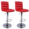 Conjunto de 2 bancos ajustáveis PALM vermelho