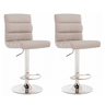 Conjunto de 2 bancos ajustáveis PALM cinza claro