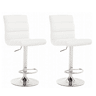 Conjunto de 2 bancos ajustáveis PALM branco