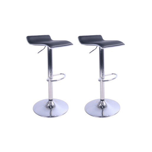 Conjunto de 2 bancos ajustáveis KENY preto Conjunto de 2 bancos ajustáveis KENY preto
