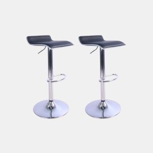 Conjunto de 2 bancos ajustáveis KENY preto