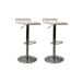 Pack de 2 taburetes ajustables KENY blanco Pack de 2 taburetes ajustables KENY blanco Blanco