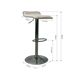 Pack de 2 taburetes ajustables KENY blanco Pack de 2 taburetes ajustables KENY blanco Blanco