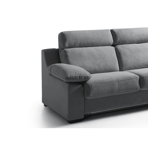 Sofá cama MOLLY 3 lugares cor antracite