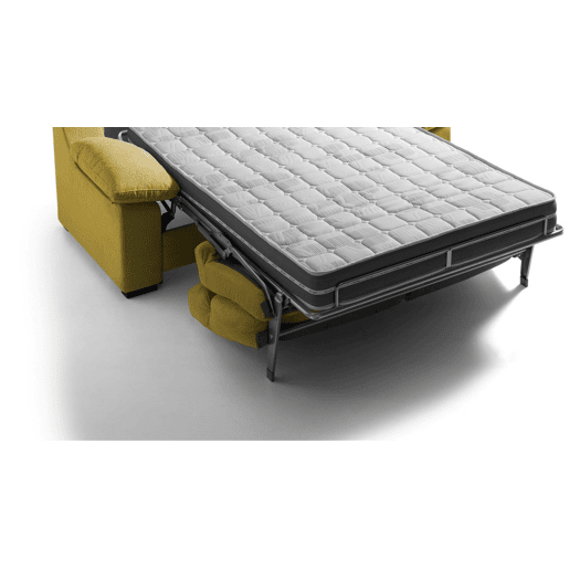 Sofá cama MOLLY 3 lugares cor mostarda