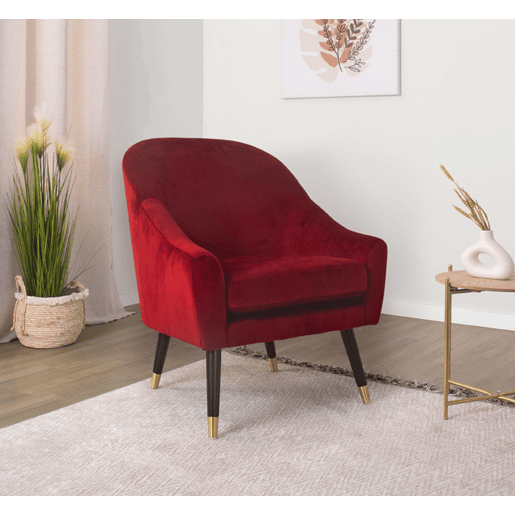 Cadeirão decorativo RETRO cor vermelha Cadeirão decorativo RETRO cor vermelha