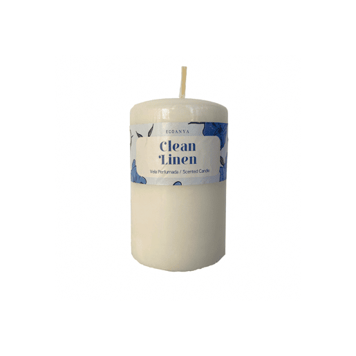 Vela taco CLEAN LINEN 9,5cm marca ECOANYA