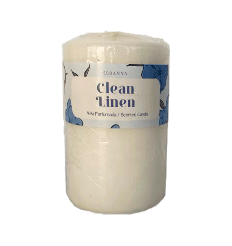 Vela taco CLEAN LINEN 9,5cm marca ECOANYA